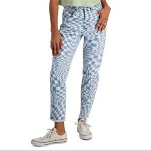 Tinseltown Hi Rise The Mom Jean Denim Jeans Frayed Hem Size 9. NWT